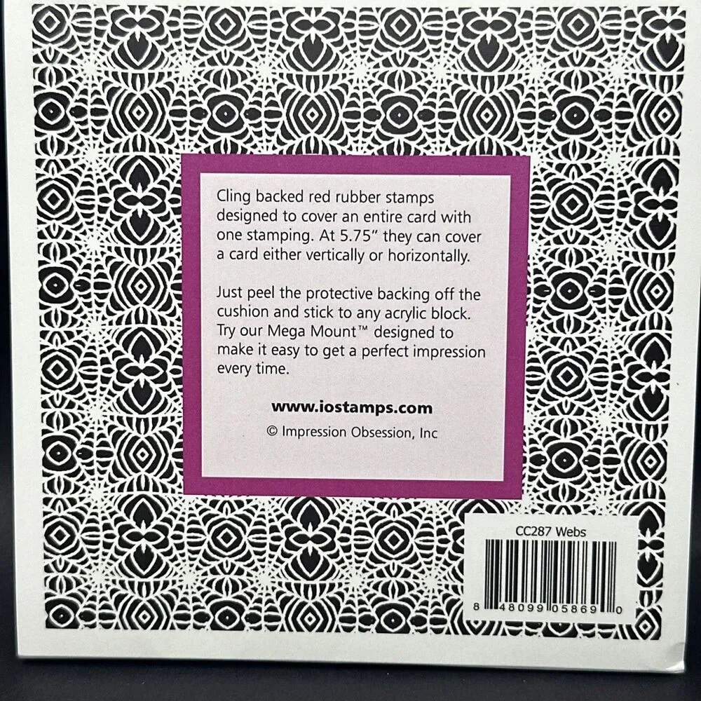 WEB Cover A Card Background Unmounted Stamp IMPRESSION OBSESSION HALLOWEEN